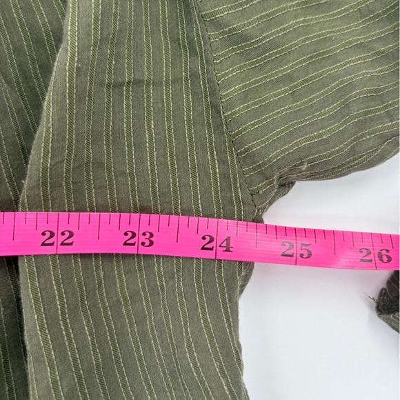 LOFT Olive Button-Up Blouse - Picture 6 of 7